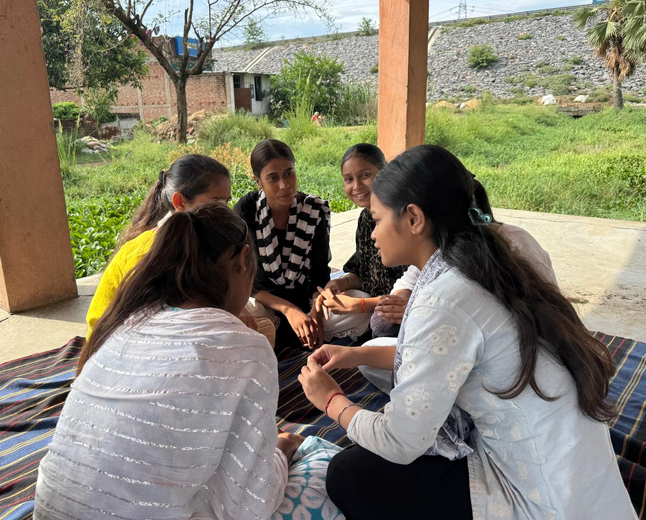 Students in Jharkhand in a study circle